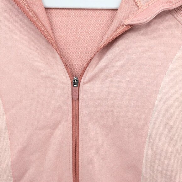 Lululemon Ebb to‎ Train Jacket Pink Hooded Full Zip Size 6 Athleisure Casual - Picture 6 of 13